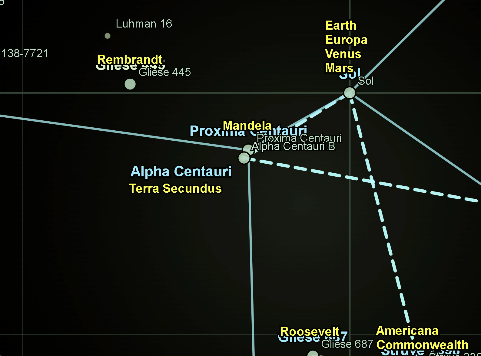 Twilight Run interactive star map preview